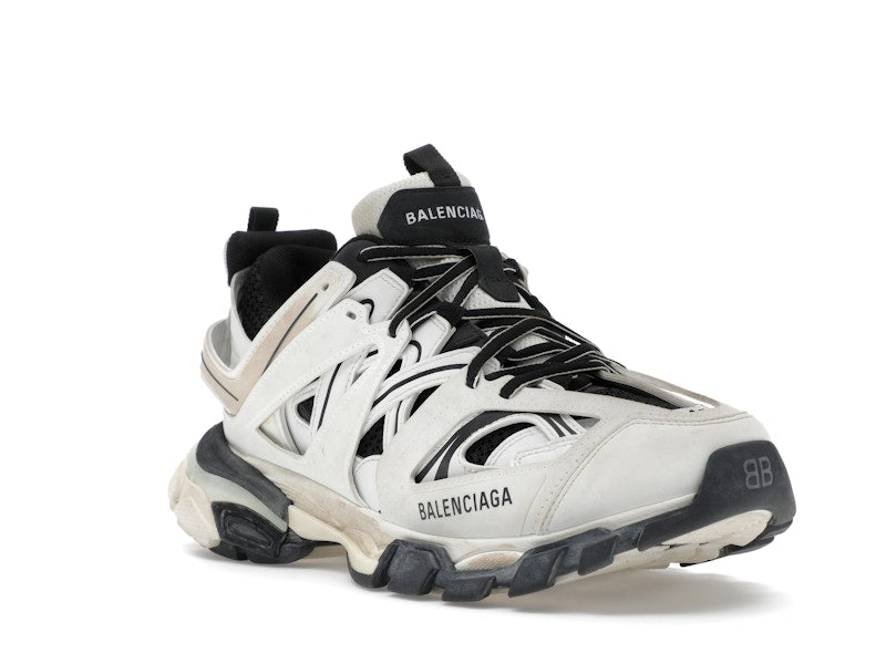 Balenciaga Track Worn Out In White Black