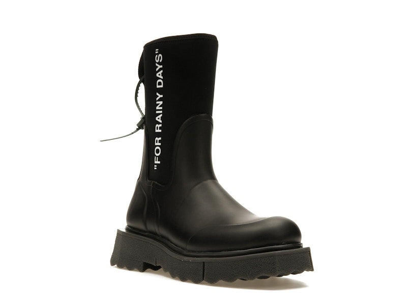 OFF-WHITE For Rainy Days Rain Boot Black (Women's)