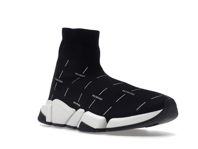 Balenciaga Speed 2.0 Black White Logo
