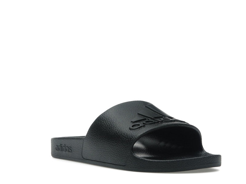 adidas Adilette Aqua Slides Core Black Logo