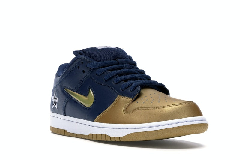 Nike SB Dunk Low Supreme Jewel Swoosh Gold