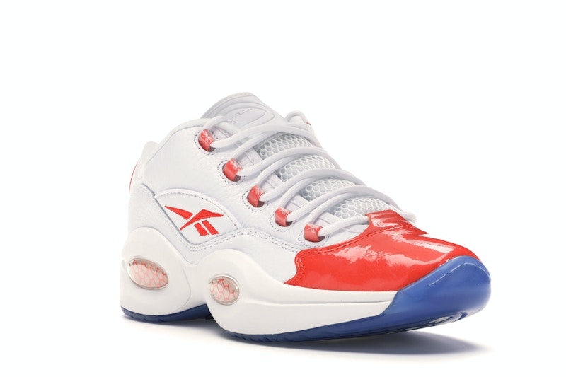 Reebok Question Low Patent Toe Orange