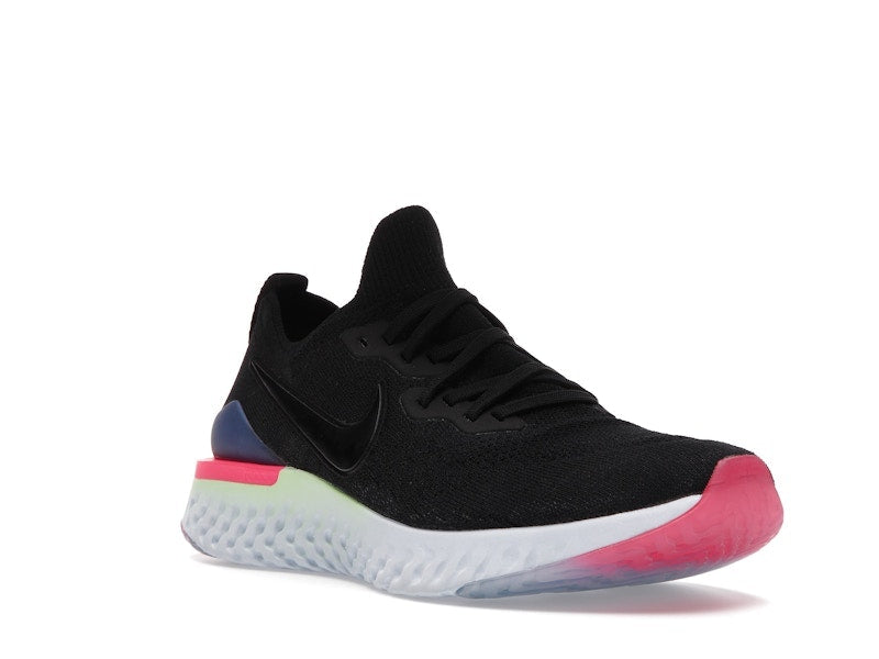 Nike Epic React Flyknit 2 Black Sapphire Hyper Pink