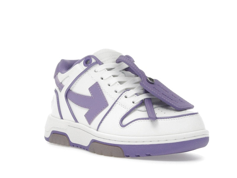 OFF-WHITE Out Of Office OOO Low Tops Outlined White Lilac Purple (Women's)