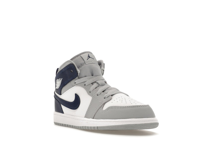 Jordan 1 Mid Wolf Grey Midnight Navy (PS)