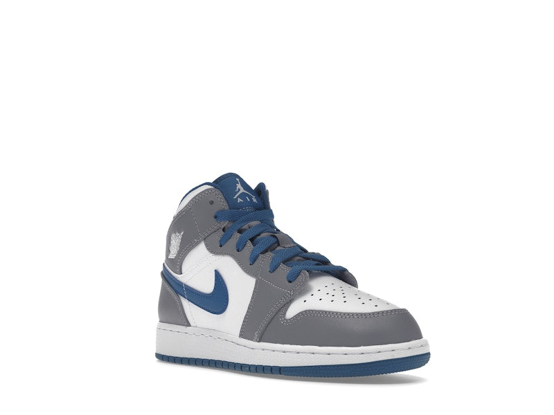 Jordan 1 Mid True Blue Cement (GS)