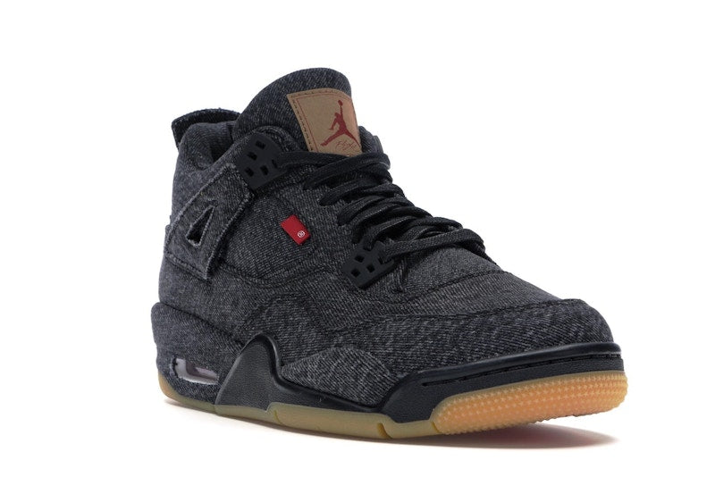 Jordan 4 Retro Levi's Black (GS) (Blank Tag)