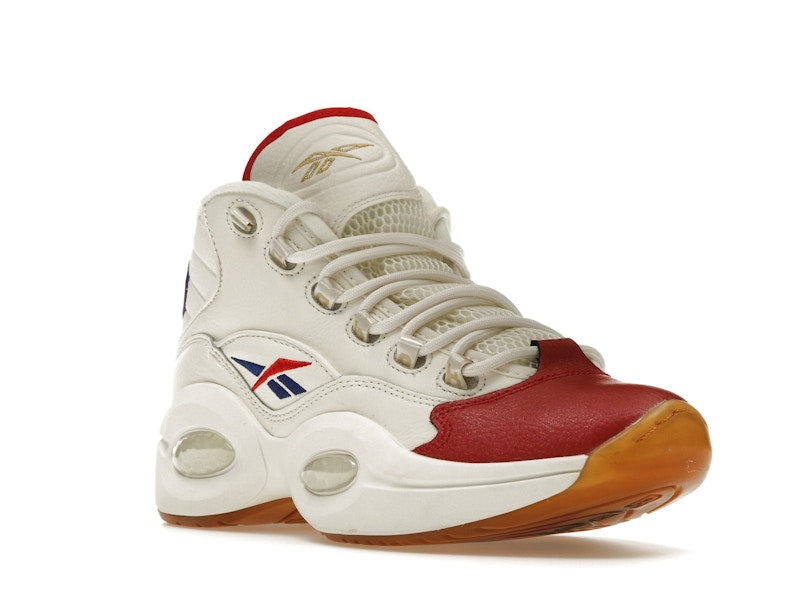 Reebok Question Mid White Red Blue
