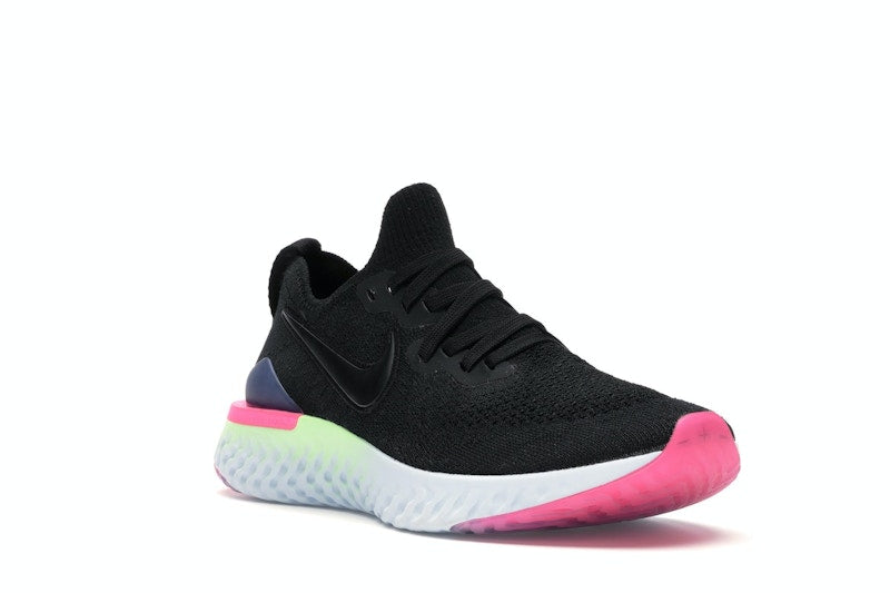 Nike Epic React Flyknit 2 Black Sapphire Hyper Pink (Women's)
