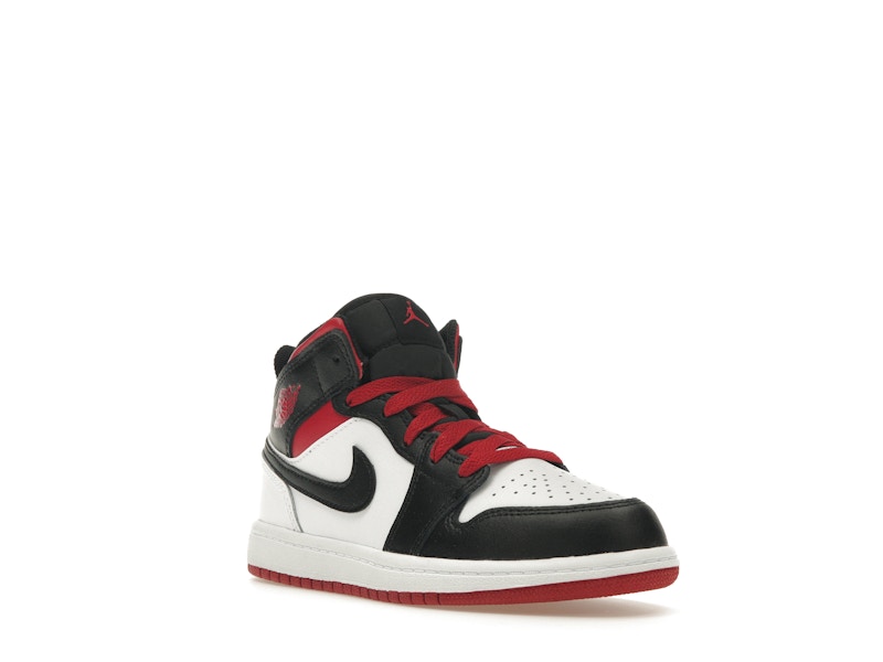 Jordan 1 Mid Gym Red Black Toe (PS)
