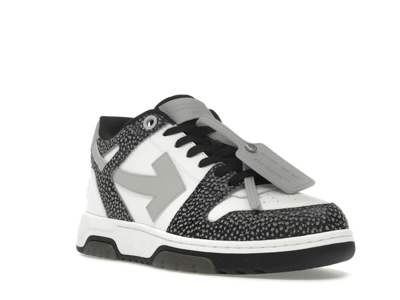 OFF-WHITE Out Of Office OOO Low Tops Black Grey with Dots