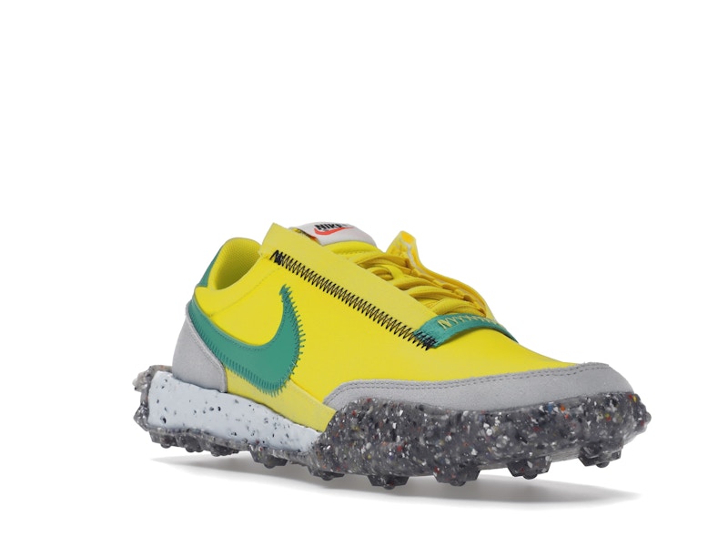 Nike Waffle Racer Crater Yellow Strike Roma Green (Women's)