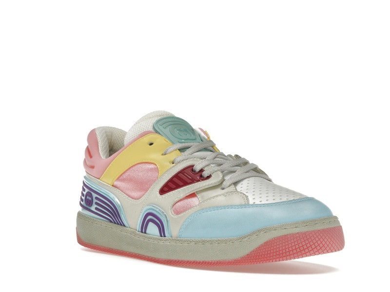 Gucci Basket Low-Top Sneaker Light Blue Demetra Pink (Women's)