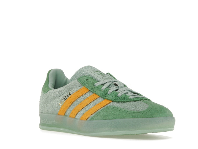 adidas Gazelle Indoor Hazy Green Crew Yellow (Women's)