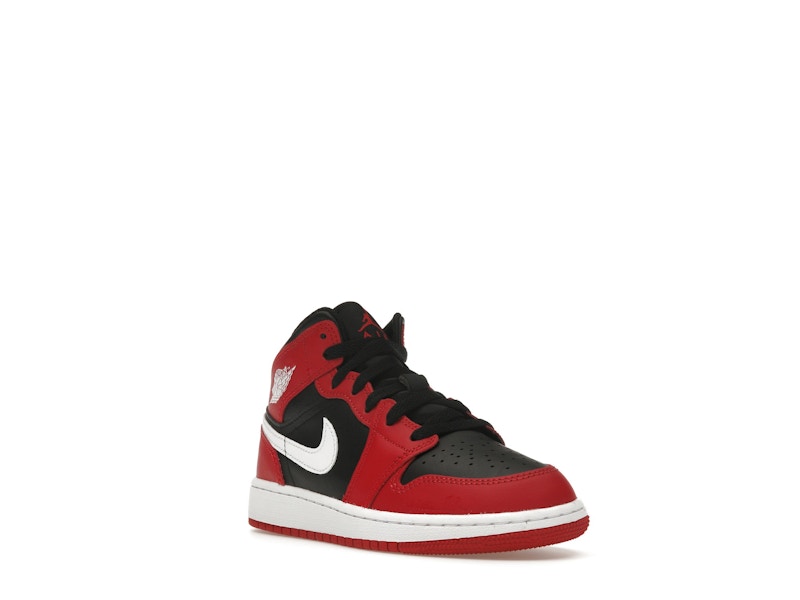 Jordan 1 Mid Gym Red Black White (GS)