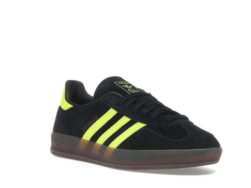 adidas Gazelle Indoor Core Black Solar Yellow Cloud White
