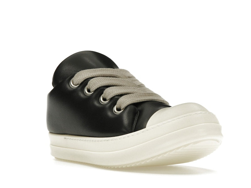 Rick Owens Jumbo Lace Padded Sneaks Low Black Milk