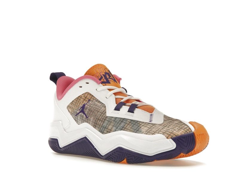 Jordan One Take 4 White Court Purple Canyon Gold