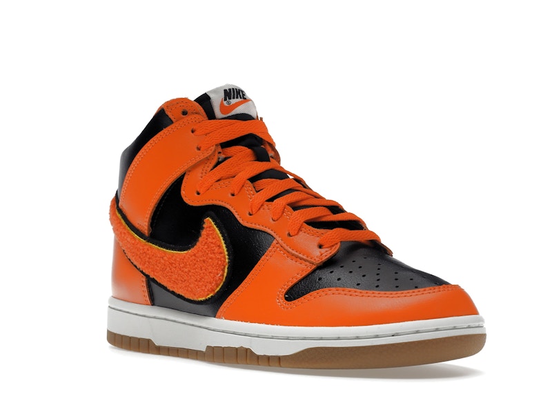 Nike Dunk High Retro Chenille Swoosh Safety Orange