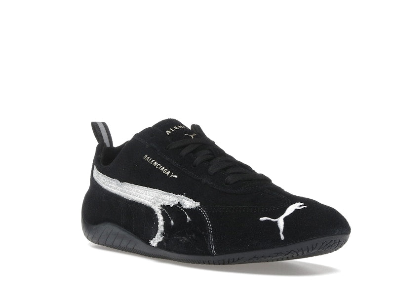 Balenciaga x Puma Speedcat Suede Distressed Black White