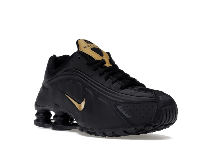 Nike Shox R4 Black Metallic Gold (GS)