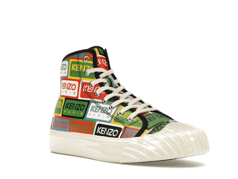 Kenzo School High Top Trainers Multi