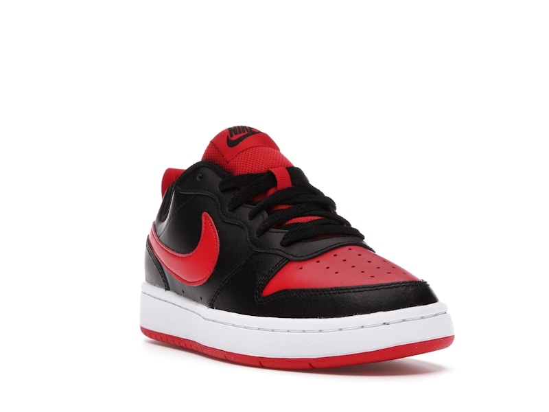 Nike Court Borough Low 2 Black University Red (GS)