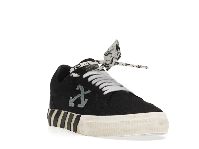 OFF-WHITE Vulc Low Black Light Blue Arrow