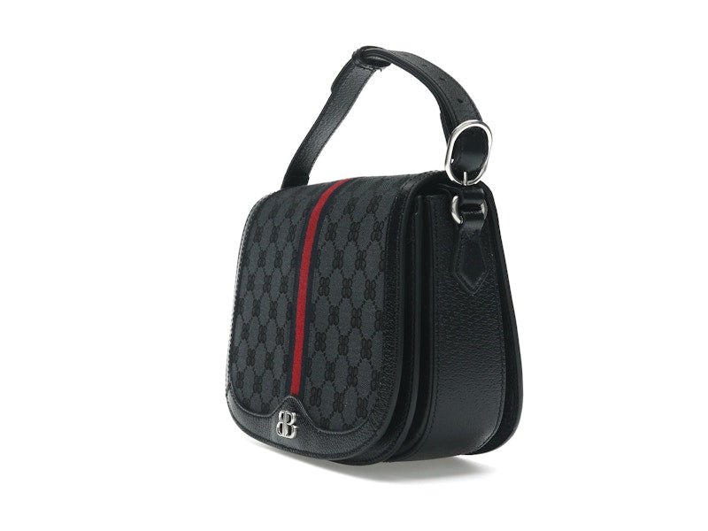 Gucci x Balenciaga The Hacker Project Medium Shoulder Bag Black