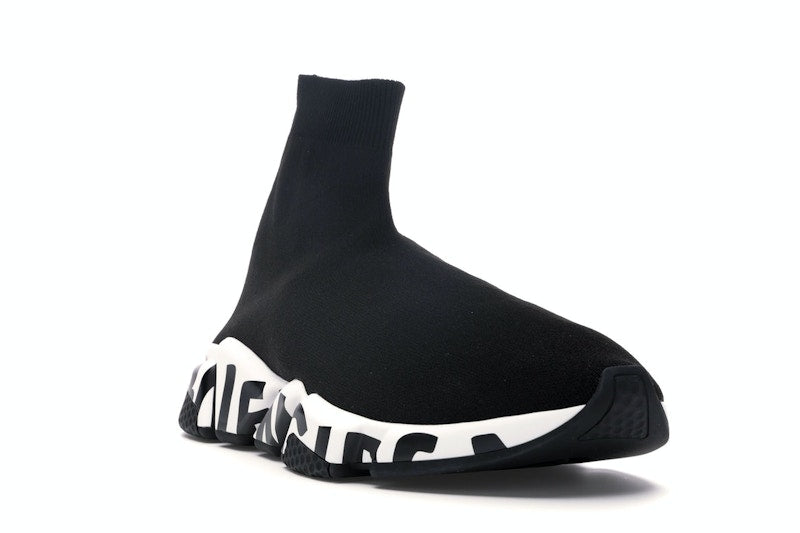 Balenciaga Speed Graffiti Trainers Black White