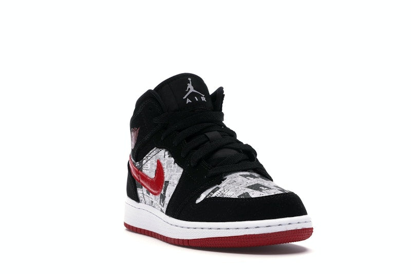 Jordan 1 Mid Newspaper Air Times (GS)