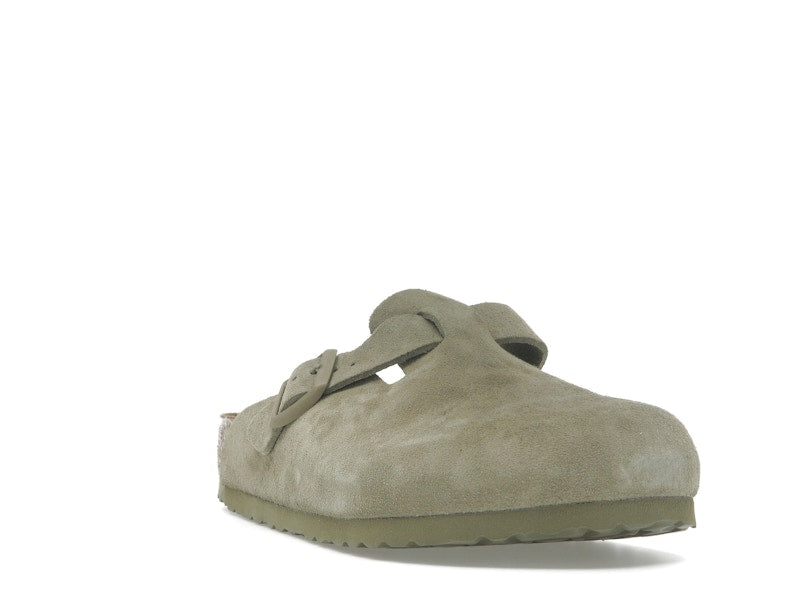 Birkenstock Boston Suede Faded Khaki