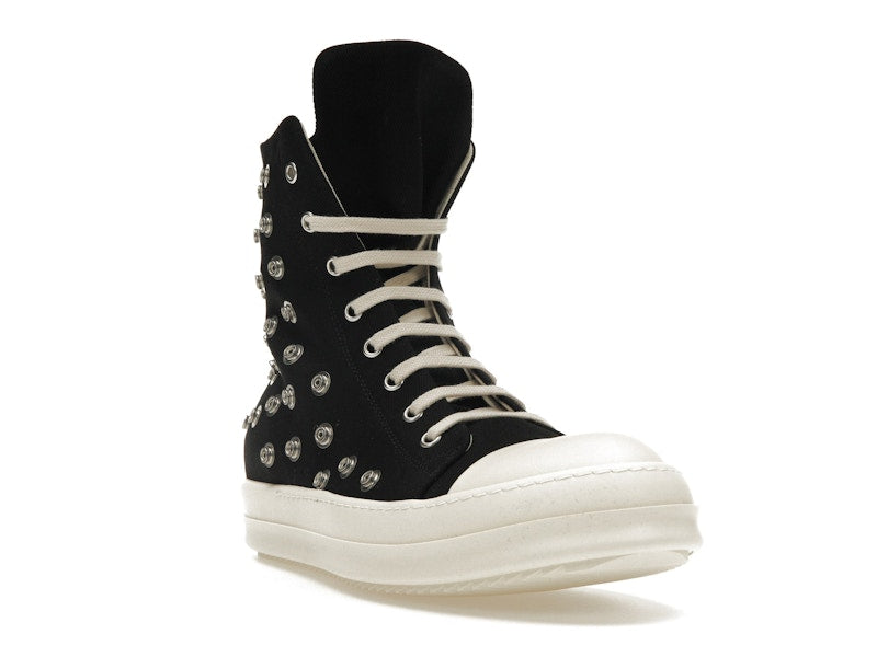 Rick Owens DRKSHDW Sneaks Studded Eyelets Black Milk