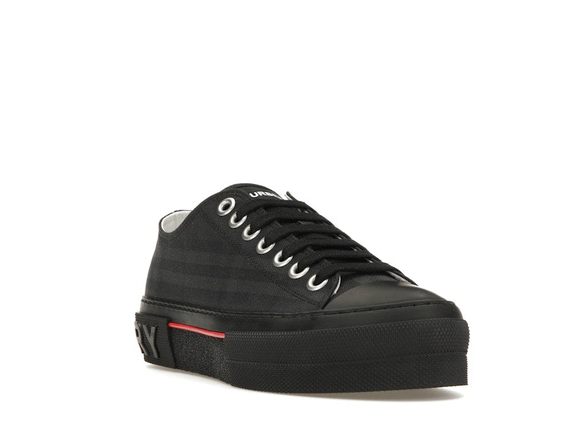 Burberry Vintage Check Canvas Low-Top Sneaker Dark Charcoal