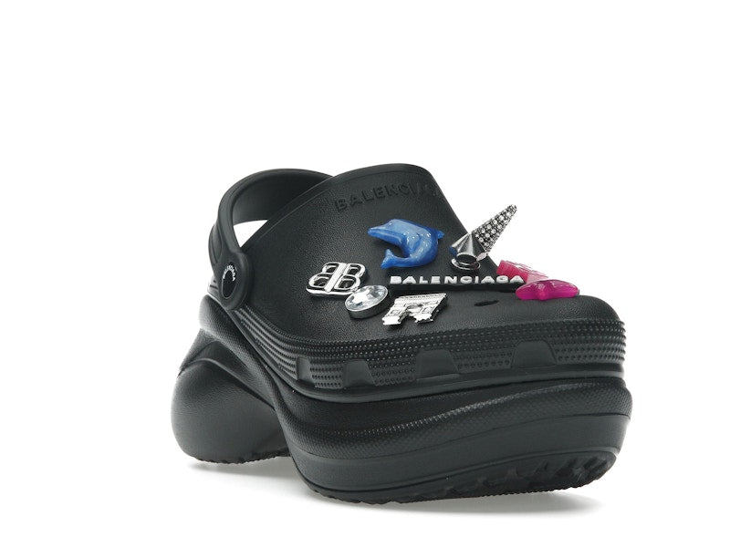 Balenciaga x Crocs Mule Black Multicolor Jibbitz (Women's)