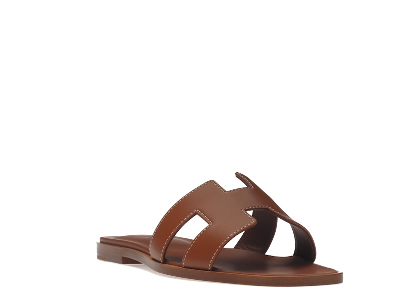 Hermes Oran Sandal Gold Box Calfskin Leather