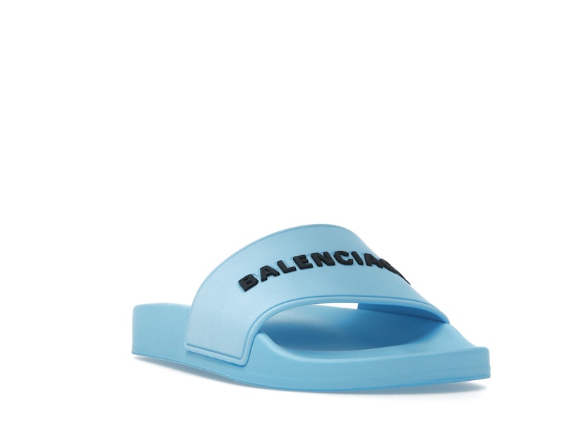 Balenciaga Pool Slide Blue Sky (Womens)