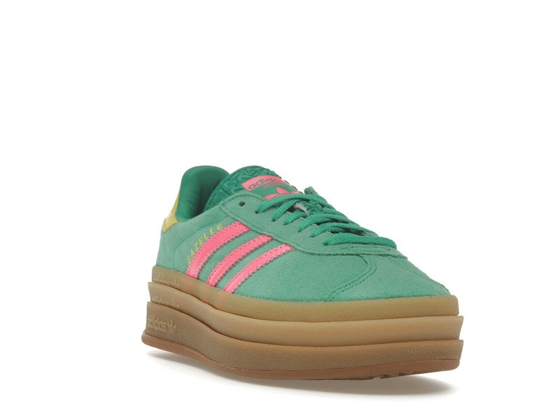adidas Gazelle Bold Court Green Lucid Pink (Women's)