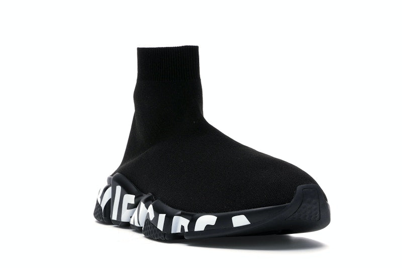 Balenciaga Speed Graffiti Trainers Black