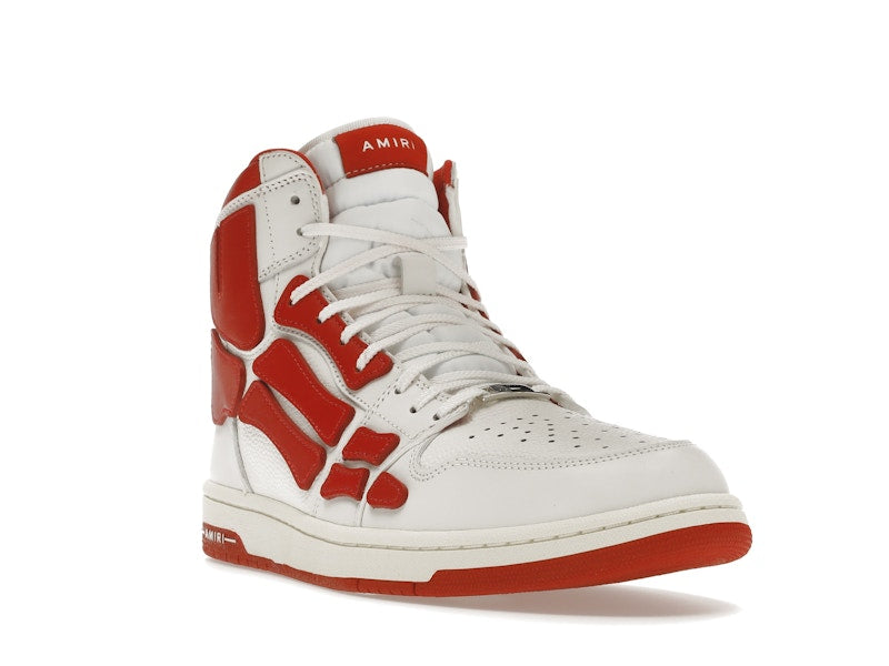AMIRI Skel Panelled High Top White Red