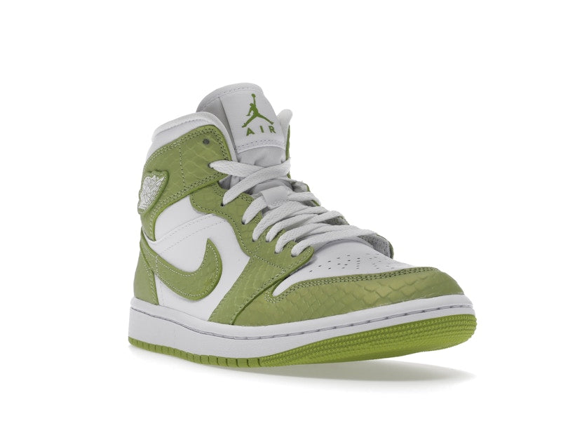 Jordan 1 Mid Green Python (Women's)