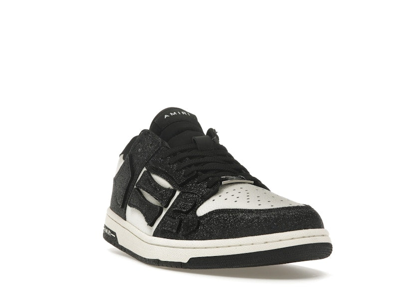 AMIRI Skel Top Low Shimmer Black White