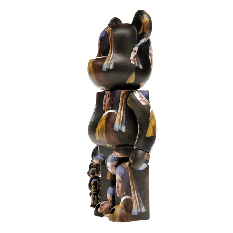 Bearbrick Johannes Vermeer (Girl with a Pearl Earring) 100% & 400% Set