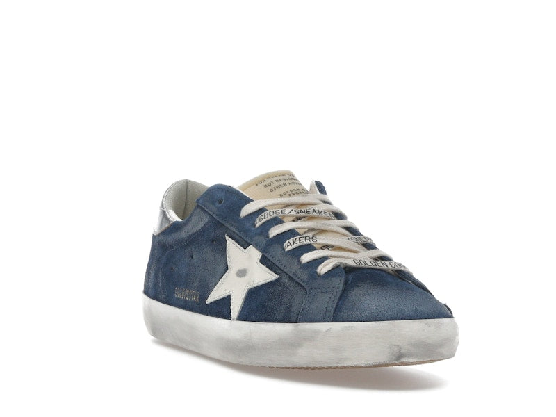 Golden Goose Super-Star Aviator Blue Cream Silver
