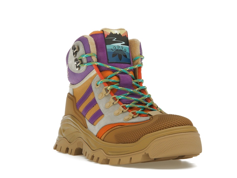 Gucci x Adidas Laced Up Boots Brown Purple (Women's)