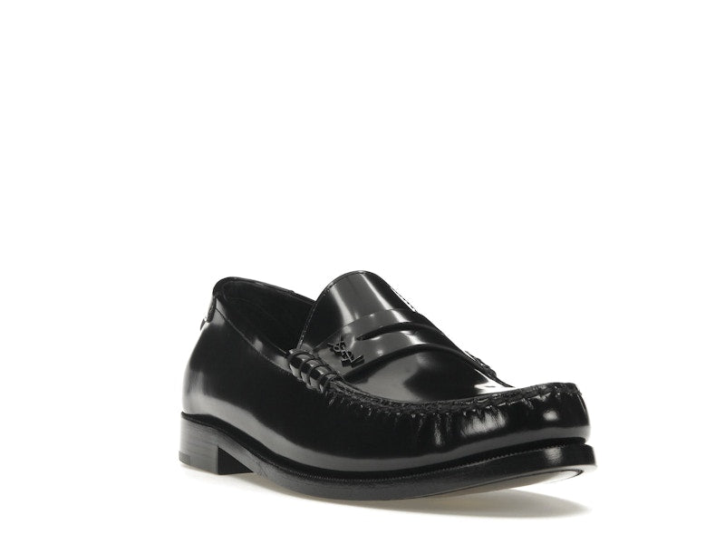 Saint Laurent Le Loafer Penny Slippers Black Leather