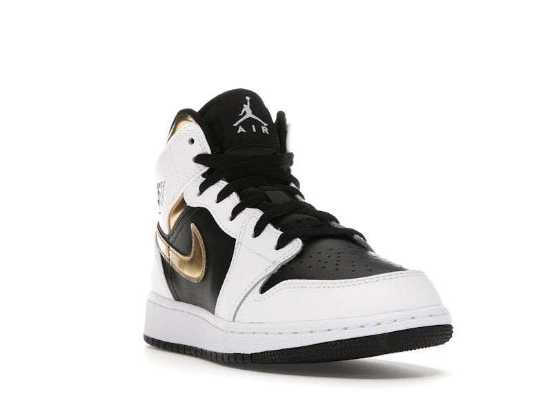 Jordan 1 Mid White Gold Black (GS)