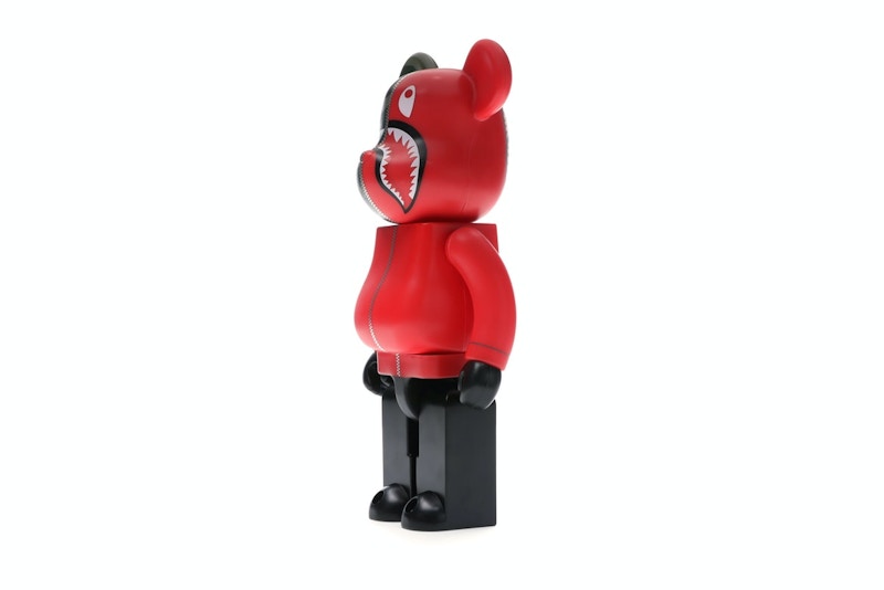 Bearbrick A Bathing Ape 1st Camo Shark 400% Red