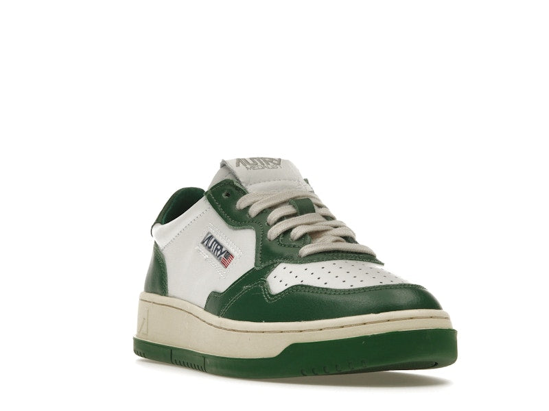 Autry Medalist Leather Low Green White