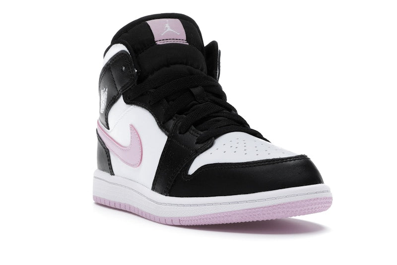 Jordan 1 Mid White Black Light Arctic Pink (PS)